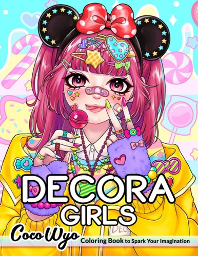 Decora girls colouring book - decora,