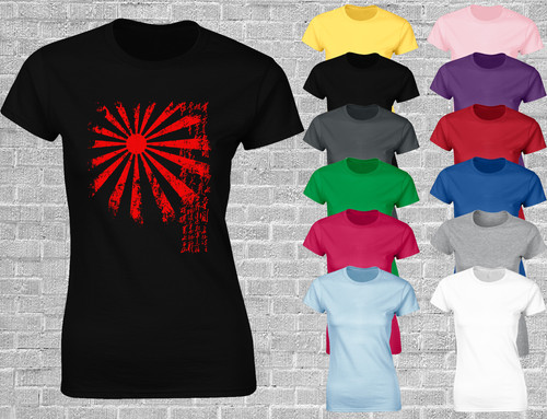 Japan rising sun ladies - ladies, t