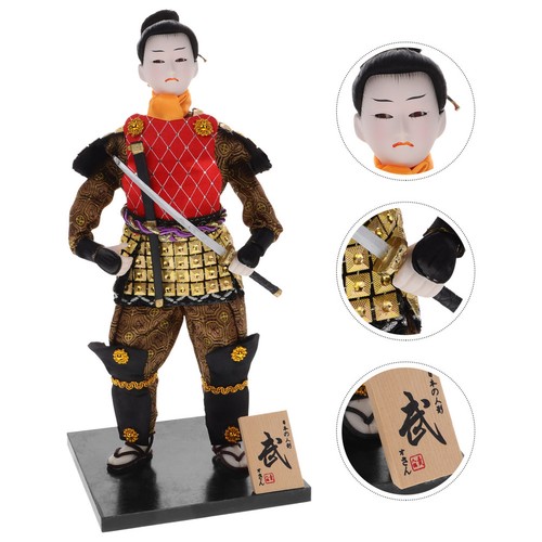 2pcs samurai doll ornaments - 2pcs,