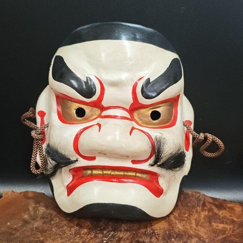 Bitchu japanese mask wall - japanese,
