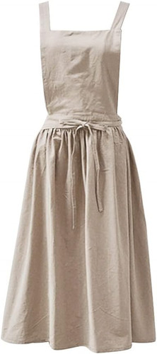Cotton linen apron color - cotton,