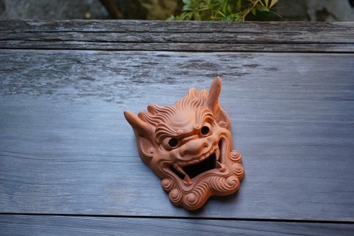 Japanese onigawara oni mask - oni,
