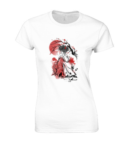 Geisha japan ladies shirt - t,