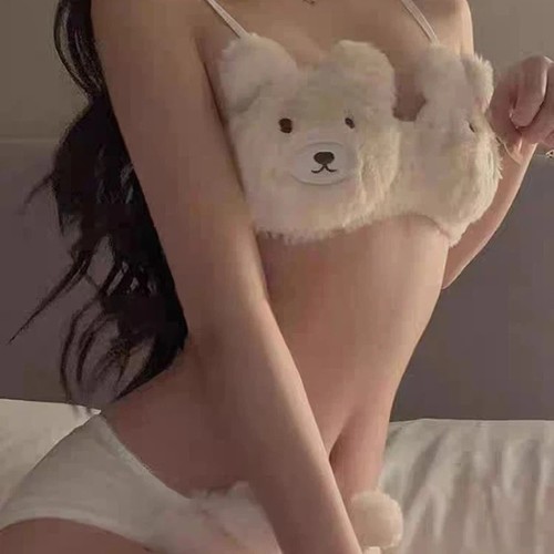Women cute bear bra - cute,