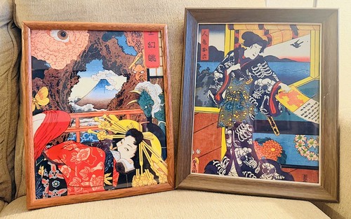 Japanese ukiyo framed art - japanese, ukiyo-e