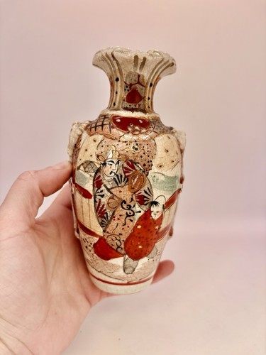 Antique vase japanese satsuma - vase,