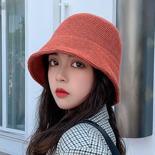 Vintage knitted bucket hat - vintage,
